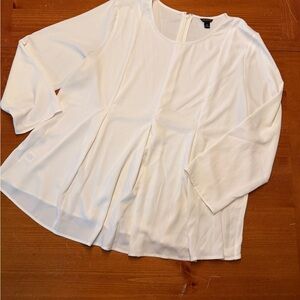 Ann Taylor Elegant White Blouse